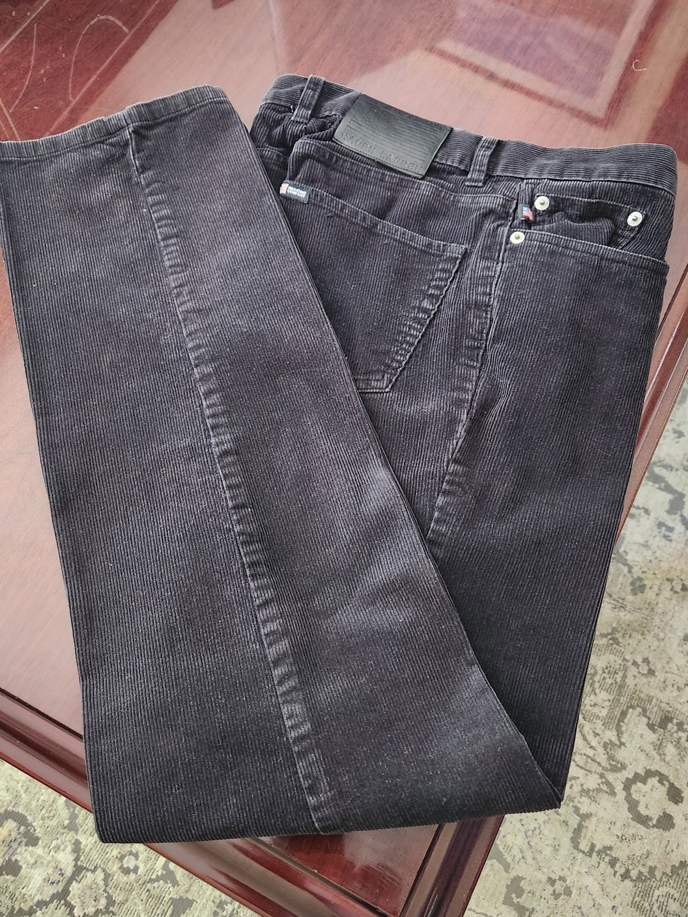 Polo by Ralph Lauren Black Corduroy Women's Jeans